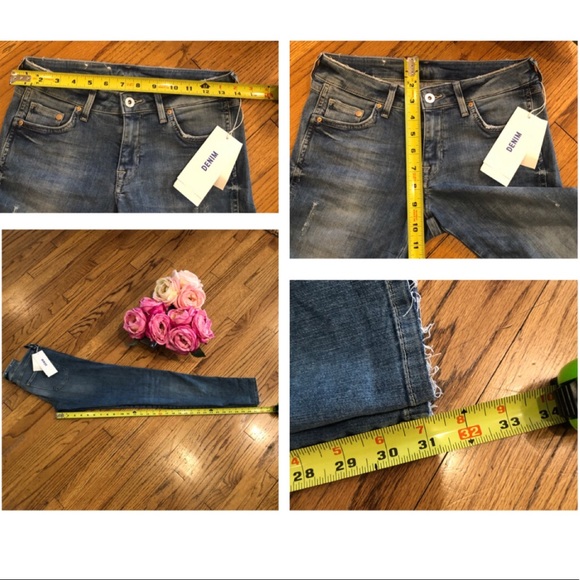 H & M Super Skinny Low Waist Light Wash Denim - Picture 8 of 8